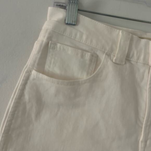 Madewell Women's The Perfect Vintage Wide Leg Crop Jean White 27 P Petite New - Picture 3 of 10